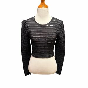 Ronny Kobo Olive Crop Top in Black